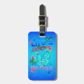 Het leven is beter in Teenslipper Bagagelabel (Voorkant verticaal)