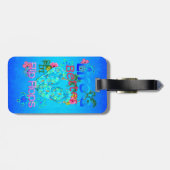 Het leven is beter in Teenslipper Bagagelabel (Achterkant horizontaal)