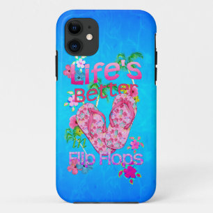Het leven is beter in Teenslipper Case-Mate iPhone Case