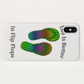 Het leven is beter in Teenslipper Case-Mate iPhone Case (Achterkant (horizontaal))