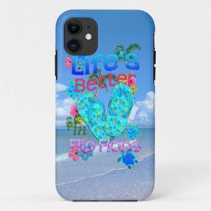 Het leven is Beter in Teenslipper iPhone 11 Hoesje