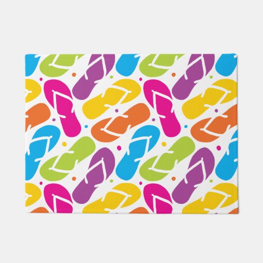 Het leven is beter in Teenslipper Deurmat (Voorkant)