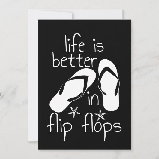 Het leven is beter in Teenslipper Kaart (Voorkant)