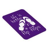 Het leven is beter in Teenslipper Magneet (Rechterzijde)