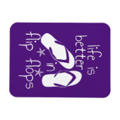 Het leven is beter in Teenslipper Magneet (Horizontaal)