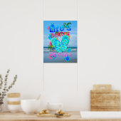 Het leven is beter in Teenslipper Poster (Keuken)