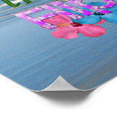 Het leven is beter in Teenslipper Poster (Hoek)