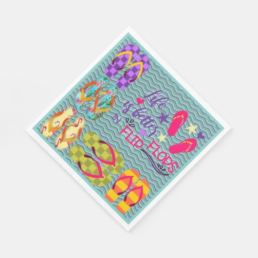 Het leven is beter in Teenslipper Servet (Hoek)