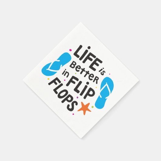 Het leven is beter in Teenslipper Servet (Hoek)