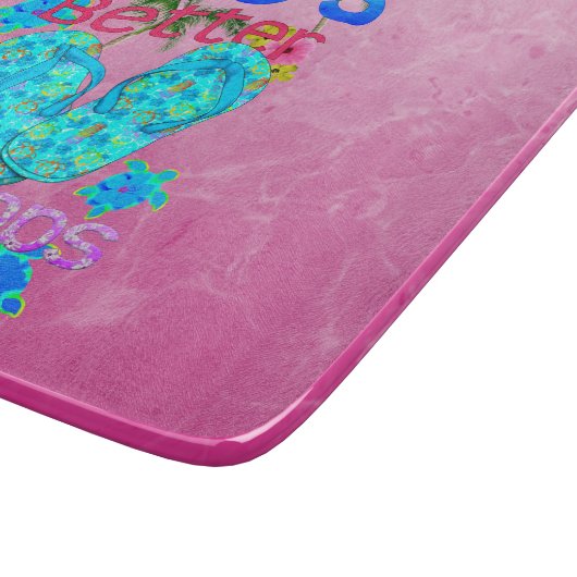 Het leven is beter in Teenslipper Snijplank (Hoek)