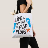 Het leven is beter in Teenslipper Tote Bag (Dichtbij)
