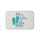 Het leven is beter in Teenslippers Badmat (Voorkant)