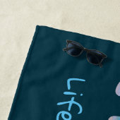 Het leven is beter in Teenslippers Beach Quote Strandlaken (In situ)