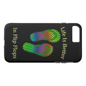 Het leven is beter in Teenslippers Case-Mate iPhone Case (Achterkant (Horizontaal))