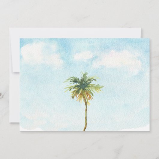 Het leven is beter in Teenslippers die aankondigin Kaart (Achterkant)