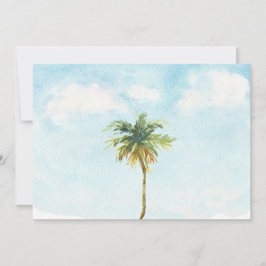 Het leven is beter in Teenslippers die aankondigin Kaart (Achterkant)