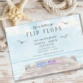 Het leven is beter in Teenslippers die aankondigin Kaart