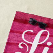 Het leven is beter in Teenslippers die gepersonali Strandlaken (In situ)