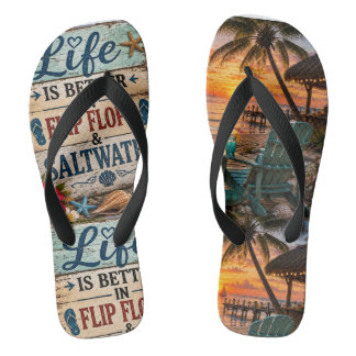 Het Leven is Beter in Teenslippers en Zout Water