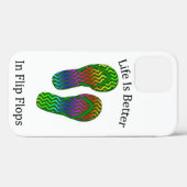 Het leven is beter in Teenslippers Hoesje-Mate iPh Case-Mate iPhone Case (Achterkant (horizontaal))