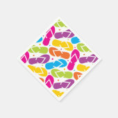 Het leven is beter in Teenslippers Pattern Servetten (Hoek)