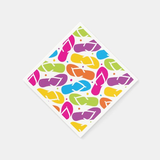 Het leven is beter in Teenslippers Pattern Servetten (Hoek)