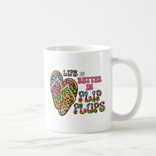 Het leven is beter in Teenslippers- Summer Vibes Koffiemok