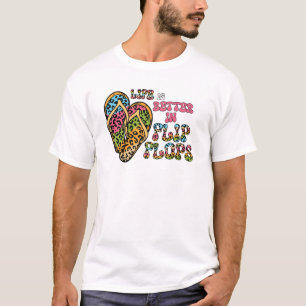 Het leven is beter in Teenslippers- Summer Vibes T-shirt