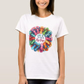 Het leven is beter in teenslippers t-shirt (Voorkant)