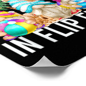 Het leven is beter in Teenslippers voor het braadm Poster (Hoek)