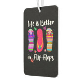 Het leven is beter in Teenslippers zomervakantiest Luchtverfrisser (Links)