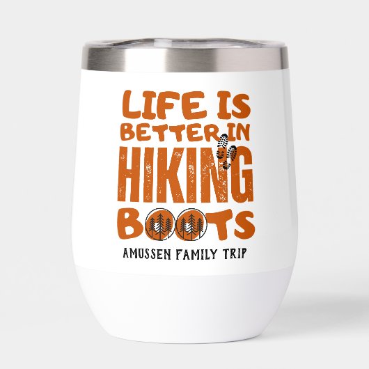 Het leven is beter in wandelschoenen (Achterkant)