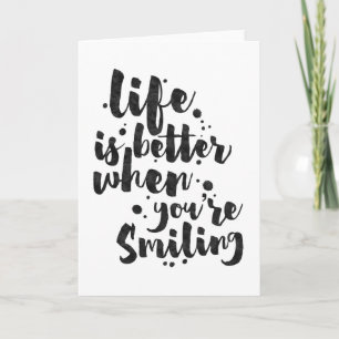 Het leven is beter - Inspirerend Wenskaart Kaart