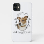 Het leven is beter Jack Russell Smartphone Hoesje (Achterkant)