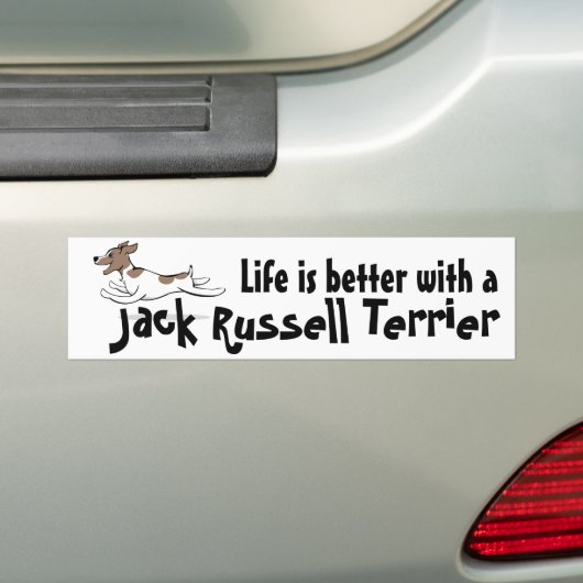 Het leven is beter JRT-bumpersticker Bumpersticker (Op auto)