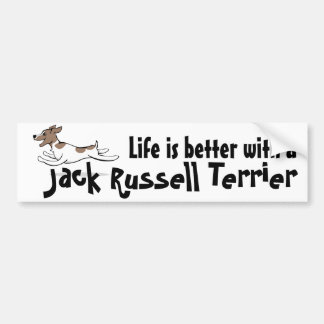 Het leven is beter JRT-bumpersticker Bumpersticker