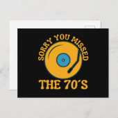 Het leven is beter met 70s muziekoplossingen briefkaart (Voorkant / Achterkant)