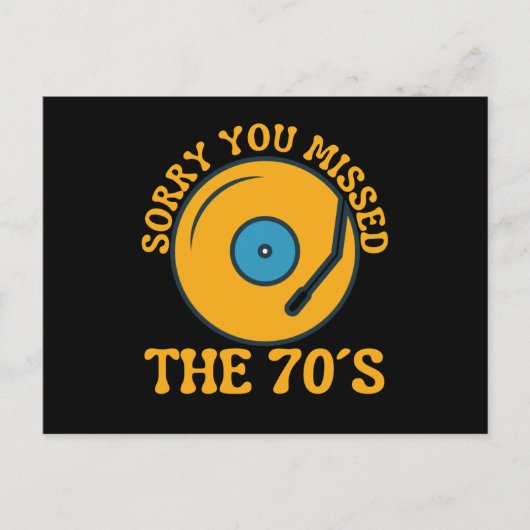 Het leven is beter met 70s muziekoplossingen briefkaart (Voorkant)