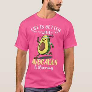 Het leven is beter met Avocados Runner T-shirt