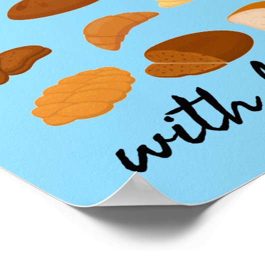 Het leven is beter met bakken - Funny Baker Poster (Hoek)