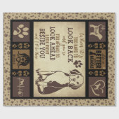 "Het leven is beter met beagle, Hondenliefhebber Cadeaupapier (Vlak)