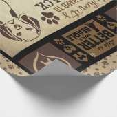 "Het leven is beter met beagle, Hondenliefhebber Cadeaupapier (Hoek)