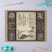 "Het leven is beter met beagle, Hondenliefhebber Tissuepapier (Craft)