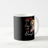 Het leven is beter met beagle koffiemok (Voorkant rechts)