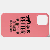 Het leven is beter met bernese Dog, Bernese Lover Case-Mate iPhone Case (Achterkant (horizontaal))