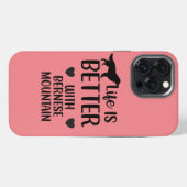 Het leven is beter met bernese Dog, Bernese Lover iPhone Hoesje (Achterkant horizontaal)