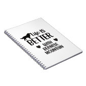 Het leven is beter met bernese Dog, Bernese Lover Notitieboek (Rechterzijde)