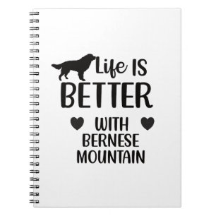 Het leven is beter met bernese Dog, Bernese Lover Notitieboek