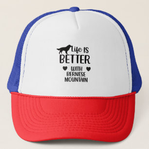 Het leven is beter met bernese Dog, Bernese Lover Trucker Pet
