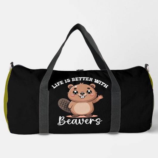 Het Leven Is Beter Met Bevers Plunjezak (Voorkant)